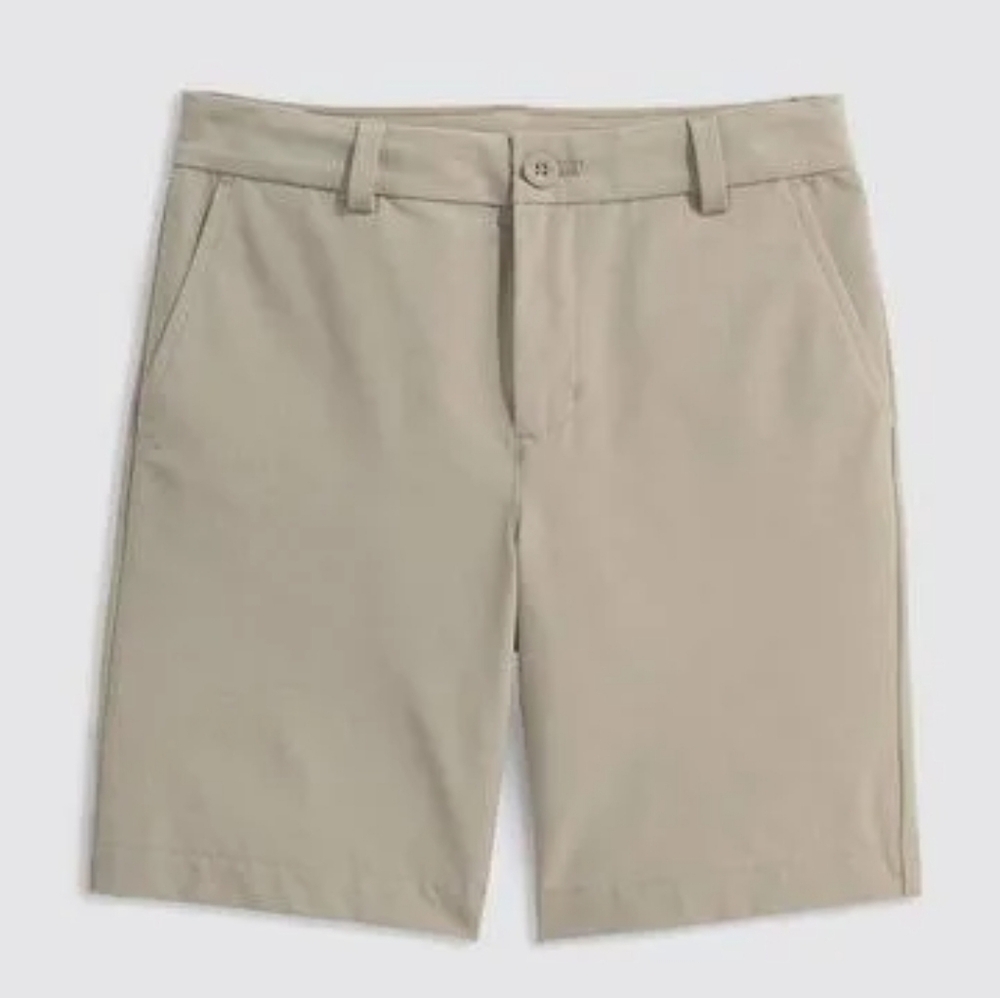 Vineyard Vines Boys Light Khaki Adjustable Button Shorts